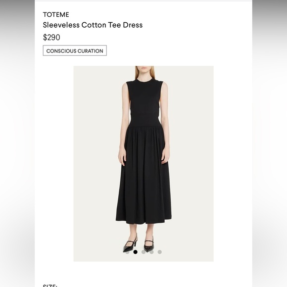 NWT Black Toteme dress size Small - Picture 1 of 3